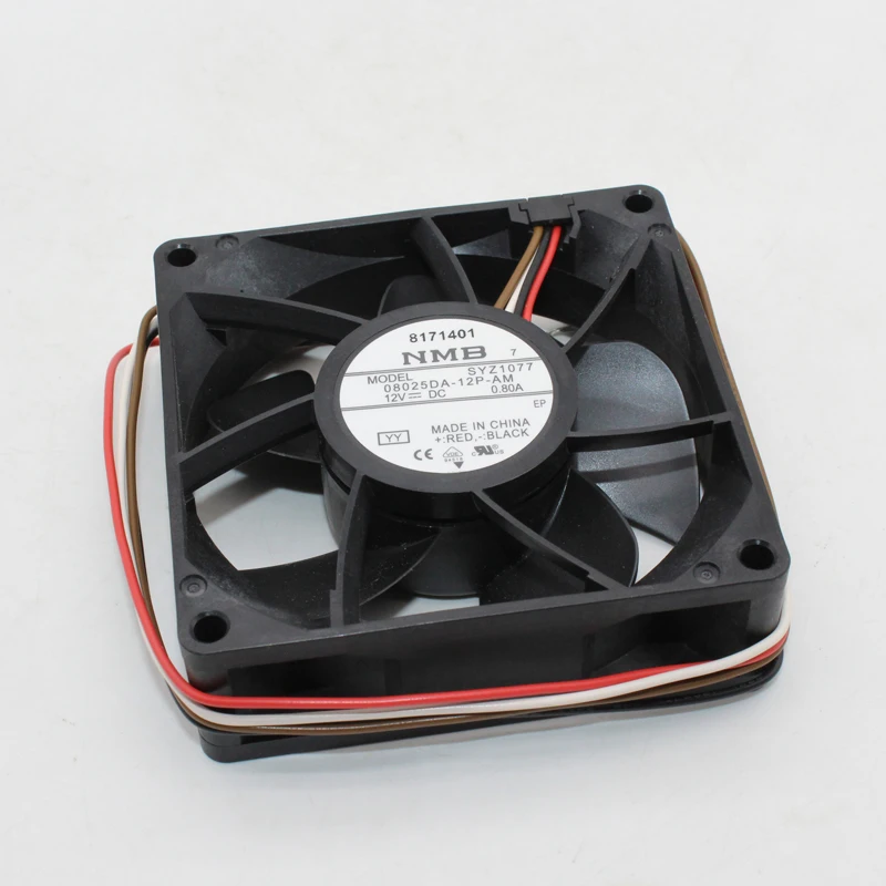 

New 08025DA-12P-AM For NMB 12V fan 80mm 8025 Four-Wire PWM Temperature Control Cooling Fan