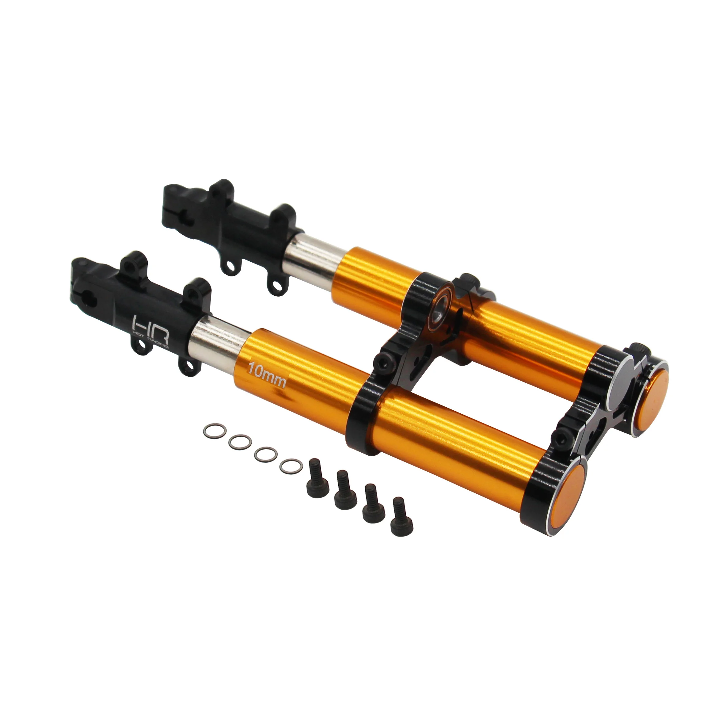 

HR Aluminum High Viscosity Lubricated Friction Damper Front Shock Fork for Kyosho 1/8 NSR500 Motorcycle