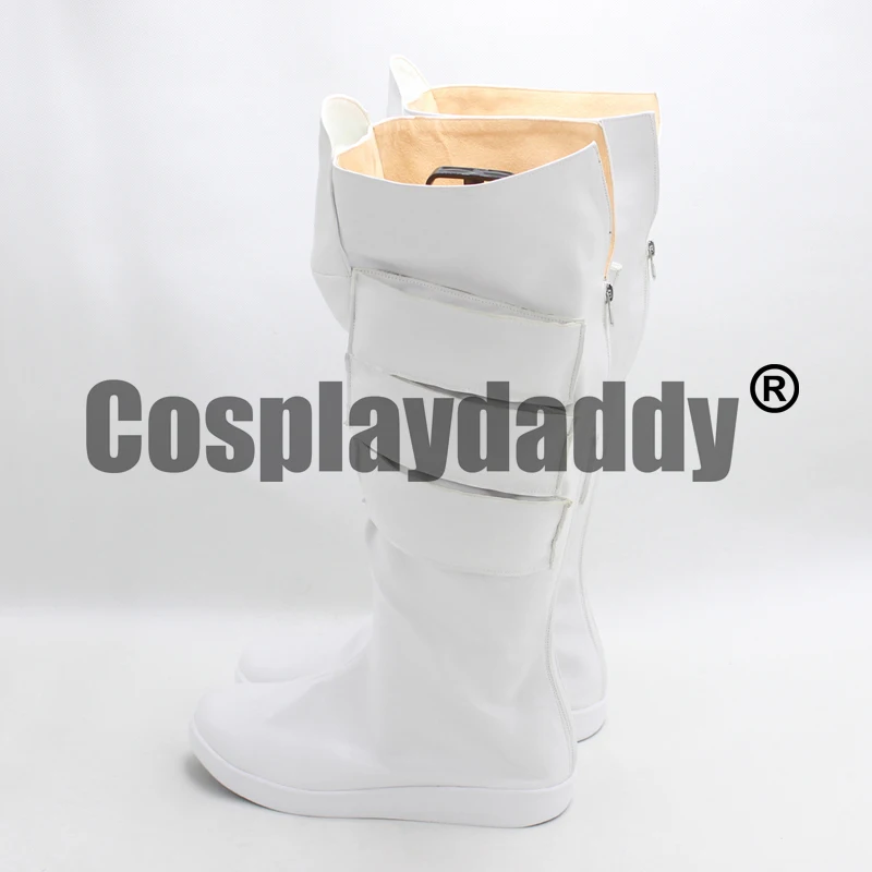 Fire Force Pyrokinetic White-Clad Knights of the Ashen Flame Kaien Kishidan Sho Kusakabe Anime Cosplay Shoes Tall Boots X002