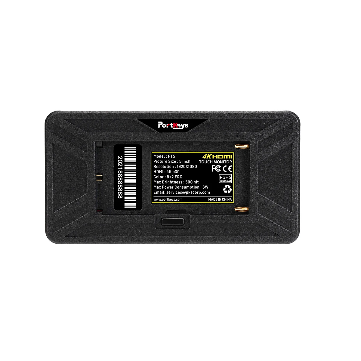 PORTKEYS PT5 4K Monitor Ultra-thin 5 Inch IPS Monitor 3D LUT Touch Screen IPS FHD 1920x1080 Video Camera VS FEELWORLD F6 PLUS