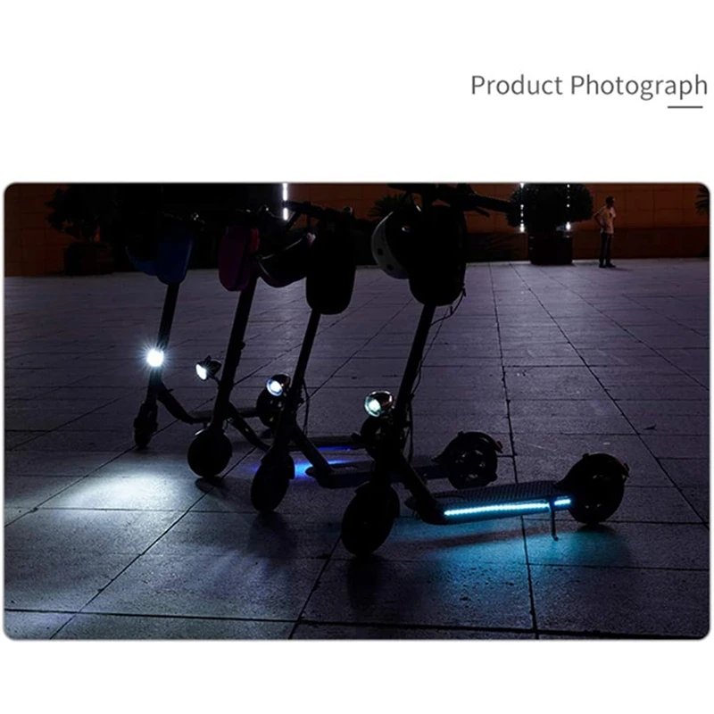 Tira de luces LED plegable para patinete eléctrico Xiaomi M365 1S, luces impermeables para monopatín, decoración de fiesta