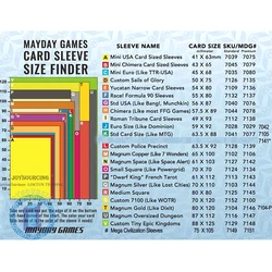 50 maniche MAYDAY Giochi Da Tavolo Carte Premium Più Spessa Del Manicotto Custodia Protettiva trasparente di carta maniche