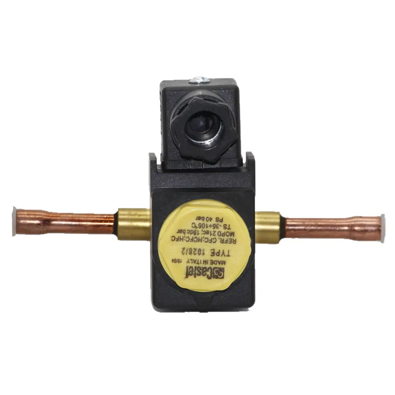 Detalle 2 de Electroválvula Castel welding Type 1028/2 air conditioning freezer solenoid valve 1028/2A6 Inner diameter of welded pipe is 6mm Neumática