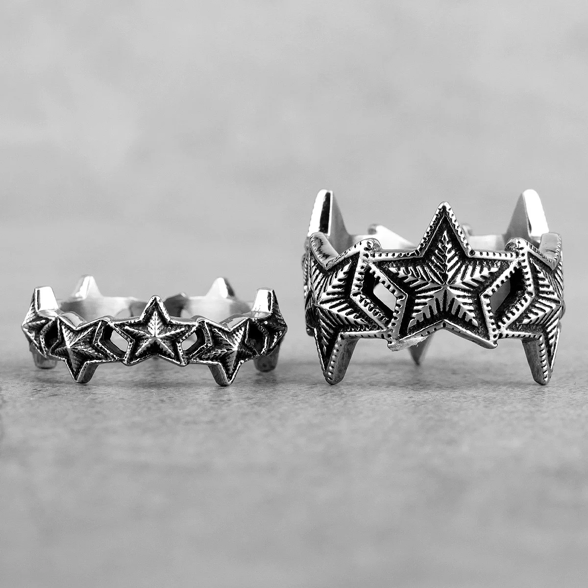 Starry Night Little Stars Stainless Steel Women Men Rings for Girl Boyfriend Lovers Couple Jewelry Creativity Gift Wholesale