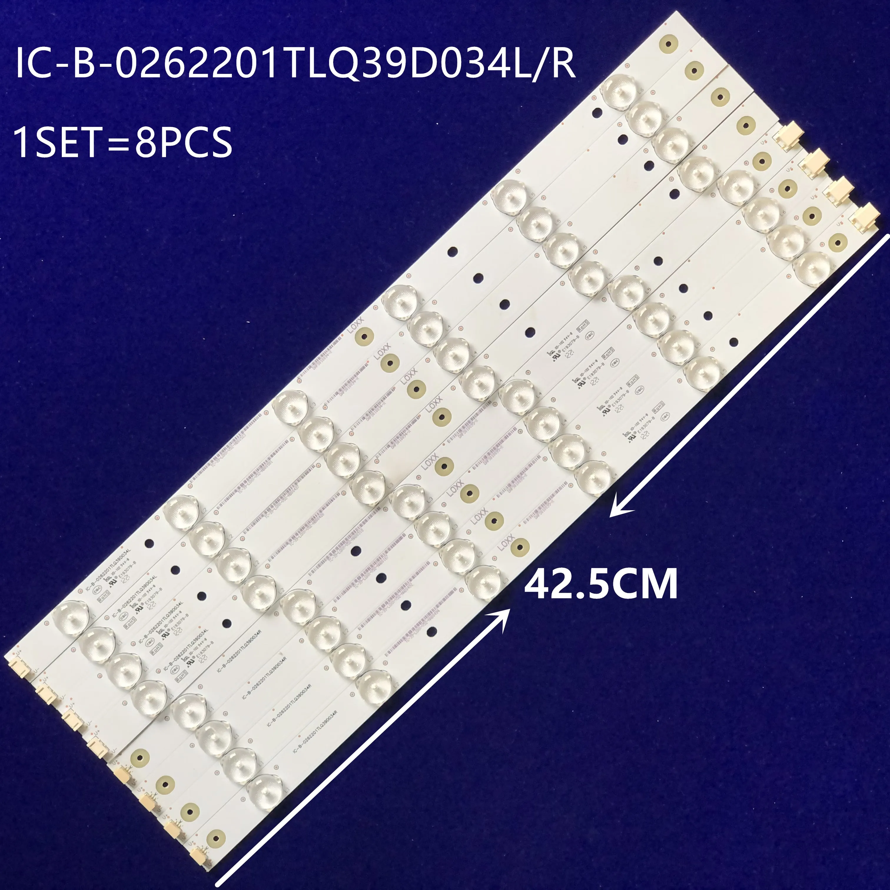 5set  LED Backlight strip For Leroy LED39C600J IC-B-0262201TLQ39D034L IC-B-0262201TLQ39D034R LE39M08 LE39D39 LED39C600