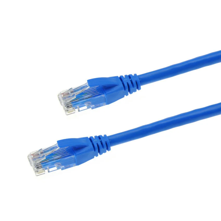 Cabos-Ethernet CAT6 Seis, Gigabit, red de ordenadores por Internet, Linhas Duplo Blindado, Rede Estavel Para ordenador Cor Azul