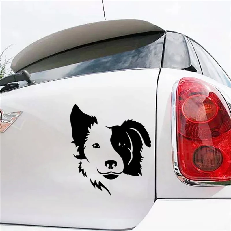 CK20430# 15x13cm Die-Cut Vinyl Decal Border Collie Car Sticker Waterproof Auto Decors on Bumper Rear Window 4