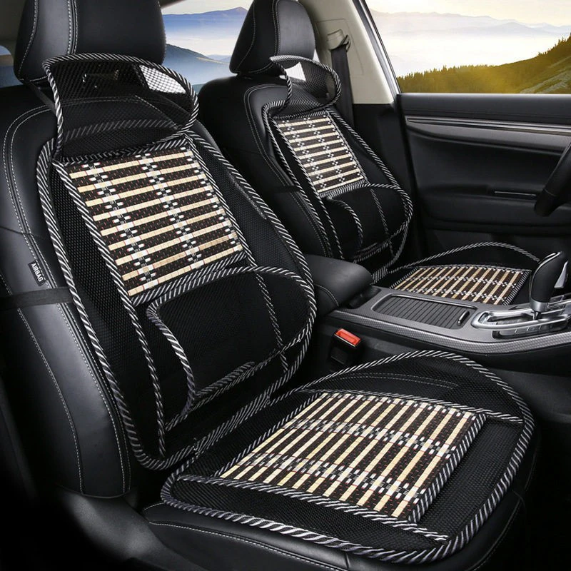 

New Car Breathable Seat Cover Office Chair Massage Back Lumbar Support Mesh Ventilate Waist Cushion Pad Black Mesh Accessories