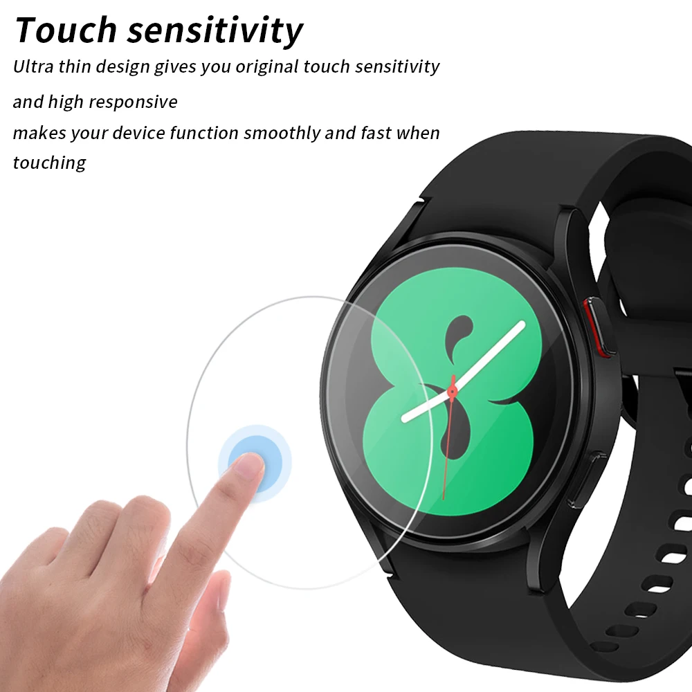 Tempered Glass Film for Samsung Galaxy Watch 4/5 40mm 44mm  Watch 42mm 46mm HD Clear Screen Protector for Galaxy Watch 5pro 45mm