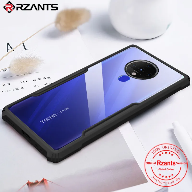 Rzants ل Tecno شرارة 6 شرارة 6 الذهاب حافظة خنفساء وسادة هوائية بومبر صدمات غلاف شفاف الهاتف قذيفة فوندا لينة غطاء