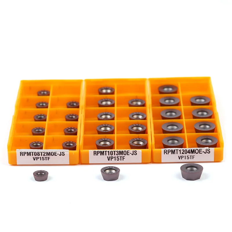 Outil de Fraisage pour Tour CNC, RPMW1003 MO RPMT 08T2 RPMT10T3 MOE JS VP15TF, 10 Pièces