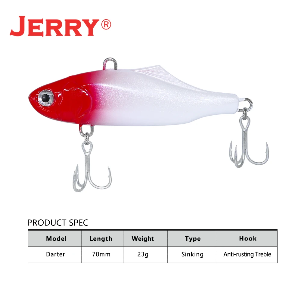 Jerry Darter 1pcs 7cm 23g Sinking VIB Blade Vibration Casting Hard Bait Artificial Sea Freshwater Fishing Lures