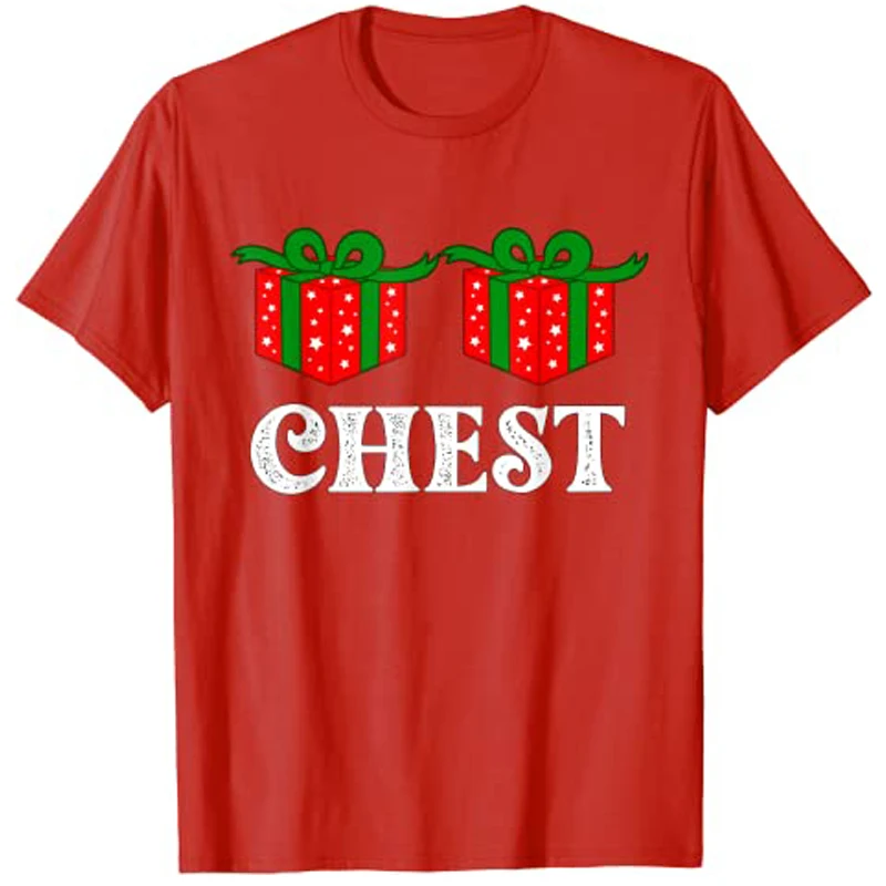 Chest Nuts Funny Family Matching Chestnuts Christmas Couples Nuts T-Shirt Holiday Graphic Tee Tops