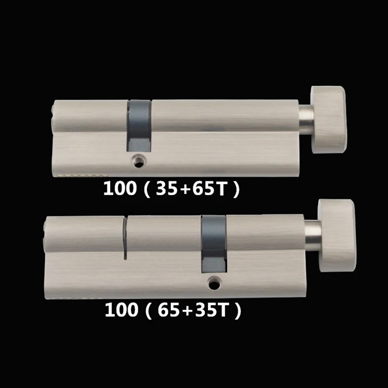 Irregular Security 100mm Door Lock Brass Cylinder Single Open Knobs  Eccentric Entrance Bedroom Cylinder Copper