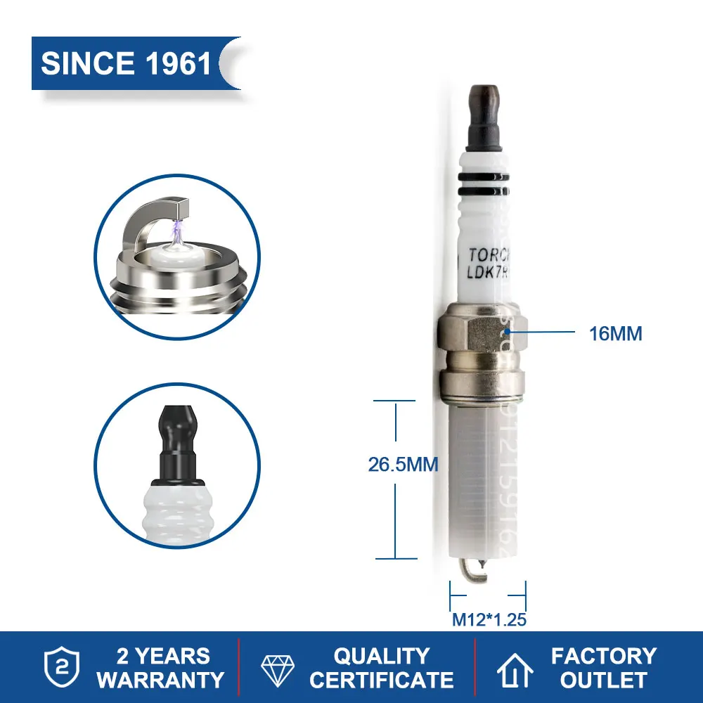 Spark Ignition Candle Original TORCH LDK7RTI Compatible with