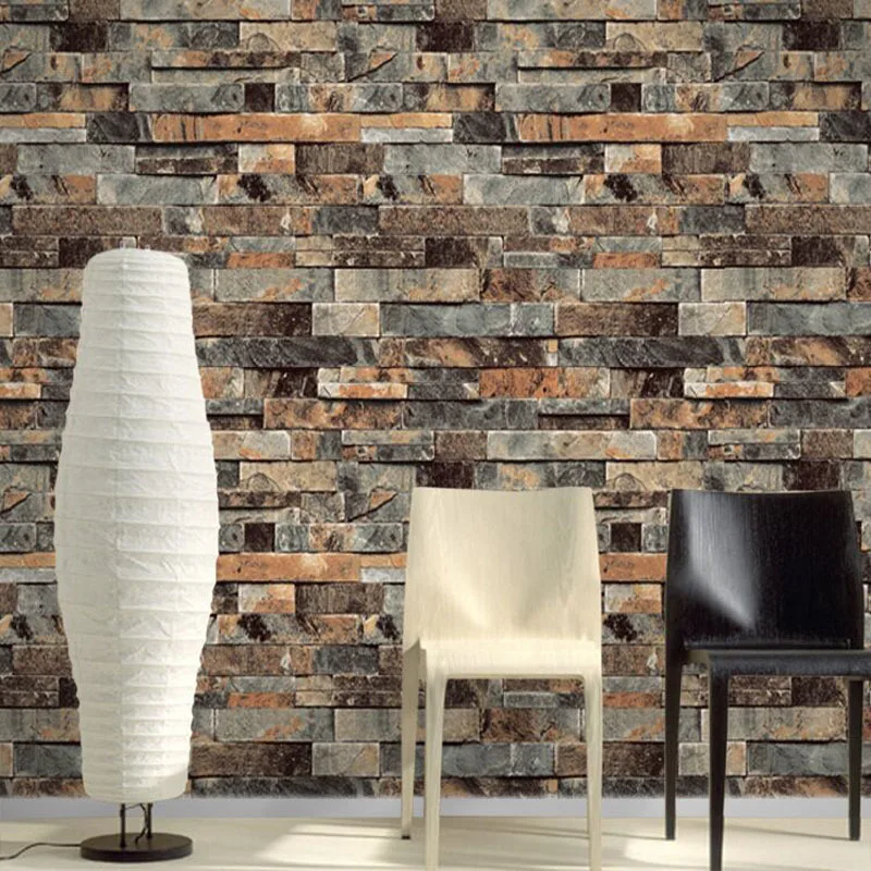 3d Wall Paper Brick Thicken Pvc Vintage Stone Wallpapers Pvc Vinyl Wallpaper Roll For Walls Paper Pintado Tijolo Paper