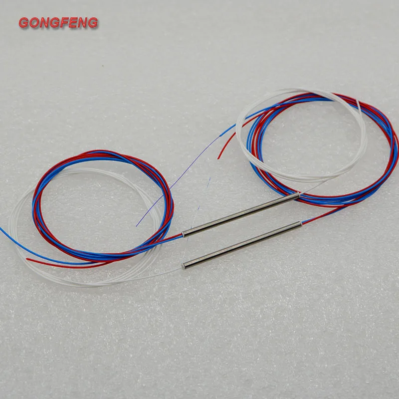 10PCS New Optic Fiber Connector 0.9mm Single Mode1:2 PLC Optical Splitter Bare Fiber Mini Steel Tube Special Free Shipping