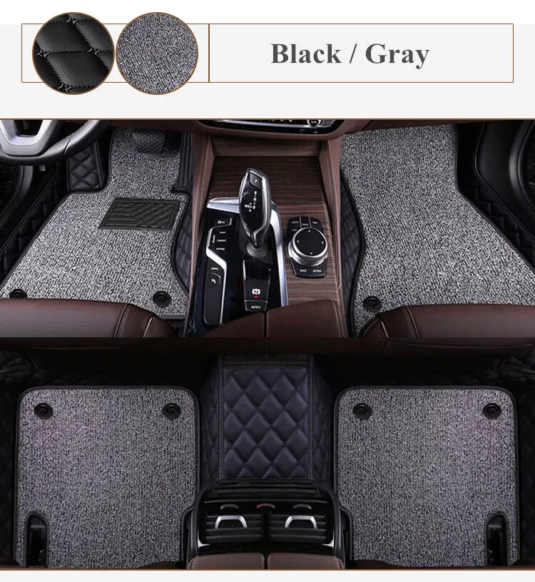 Custom special car floor mats for Honda Pilot 7 8 seats 2015-2009 Good quality Rugs waterproof double layers carpets