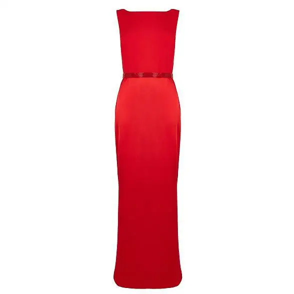 Robe de soirée longue rouge, élégante, sexy, dos nu, nouvelle mode, livraison gratuite, 2019