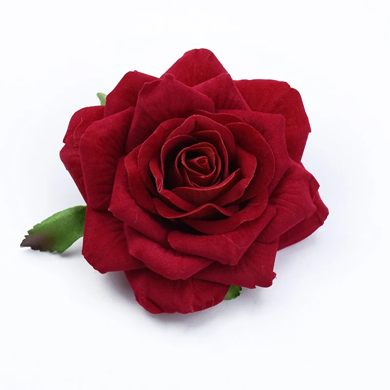 50 Stuks 10Cm Grote Rozen Kunstmatige Bloem Home Decoratie Kerst Kransen Wedding Bridal Accessoires Klaring Hoofddeksels Broche