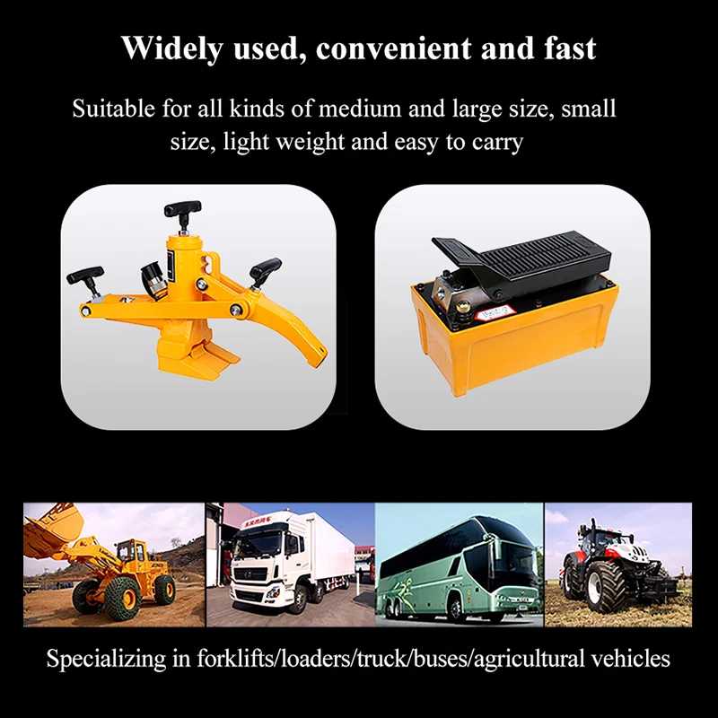 Forklift Tire Tyre Picker Pneumatic Portable Tire Press Pneumatic Hydraulic Car Auxiliary Arm Tire Scraping Machine Tire Changer