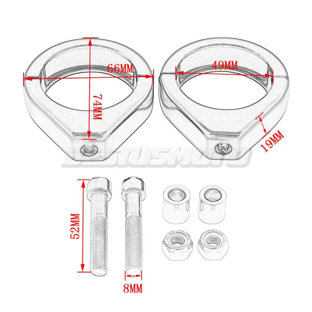 Motorcycle Turn Signal Mount Bracket Fork Clamps For Harley Sportster XL 883 1200 Dyna Street Bob FXDB V Rod Softail Standard