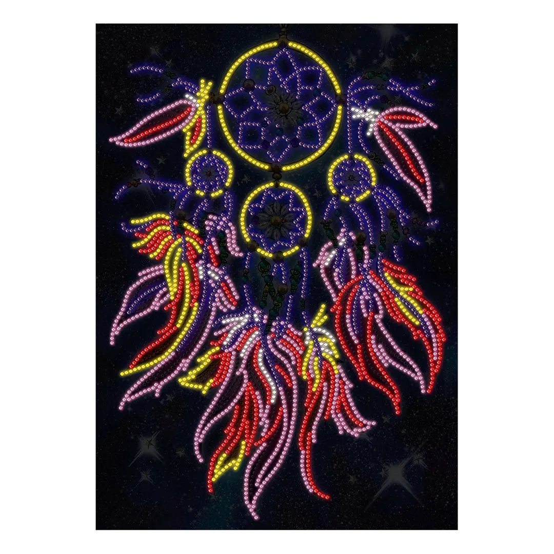 5D Luminous Diamond Painting Special Shaped Rhinestone DIY Dreamcatcher Diamond Mosaic Embroidery Cross Stitch Home Decorations