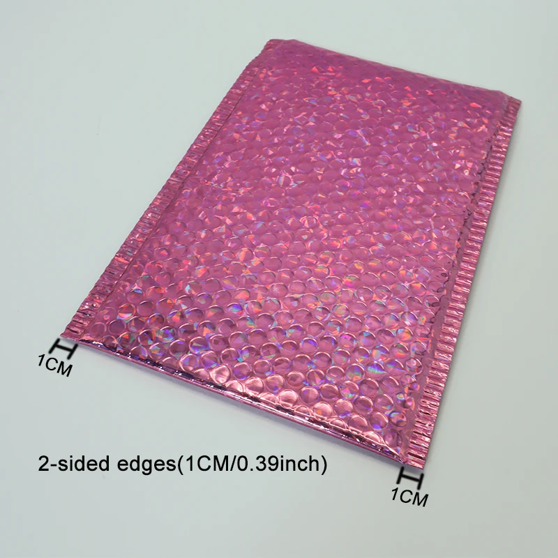 10PCS Holographische Folie Blase Mailer Make-Up Geschenk Taschen Glamour Bunte Verpackung Blase Mailer Padded Versand Mailing Umschlag