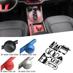 Car Interior Center Console Color Change Carbon Fiber Molding Sticker Decals For Kia Sportage R 2010-2016