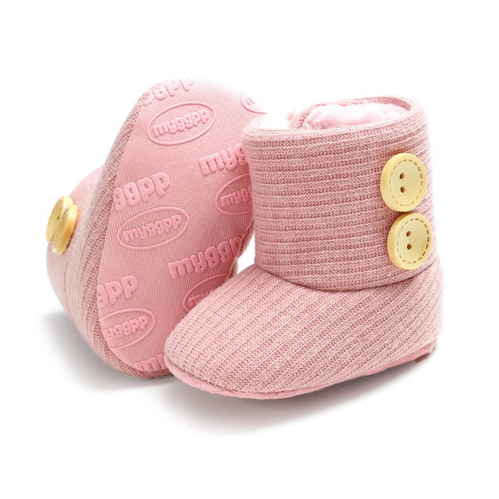 Kids Infant Toddler Moccs Shoes Fashion Newborn Baby Boys Girls Winter Warm Boots for 0-18 Month