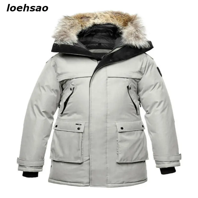 2022 New Men Down Jacket 90% White Duck Down outerwear Men\'s Winter Coats Super Warm Waterproof Windproof fur hooded long parkas