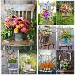 5d DIY Full Square Diamond Painting Chair Flower Diamond Embroidery Cross Stitch Mosaic Bucket Ranunculus Rose Needlework