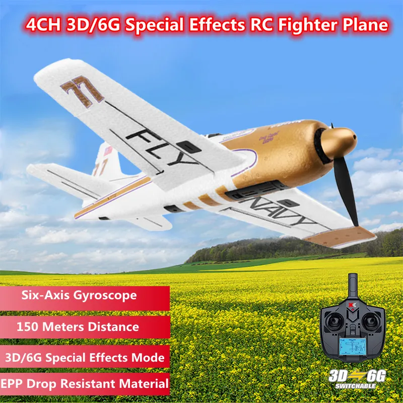 Six-Axis Gyroscope Remote Control  Plane 3D/6G Special Effects Mode EPP Drop Resistant 150M Fixed-Wing Glider RC Plane Toys Gift