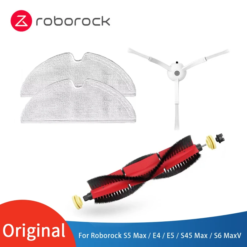 

Original Roborock accessories for S55/S5 Max/E4/E5/S45 Max/S6 MaxV detachable main brush, side brush, mop, Gift Box