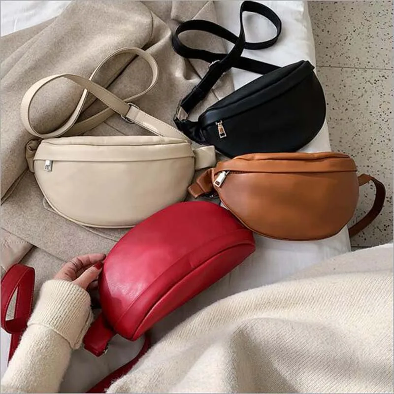 

Luxury Brand Designer Women Waist Bag High Quality Soft Leather Fashion Chest Bag Female Fashion Shoulder Bags Ladies Fanny Pack