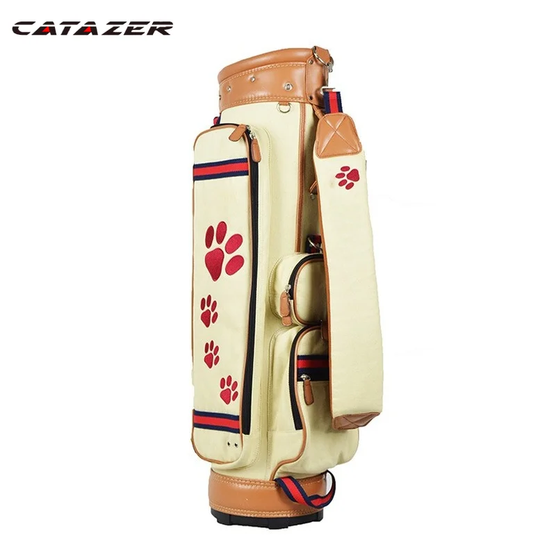 Retractable Golf Aviation Bag Portable Canvas Golf Standard Bag Golf Large Capacity Travel Package