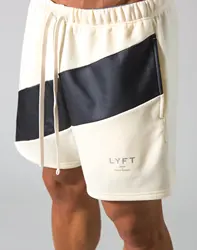 Patchwork Shorts Gym Fitness Men's Bodybuilding Training Shorts New Summer Running Jogging Shorts Pants 4 Color