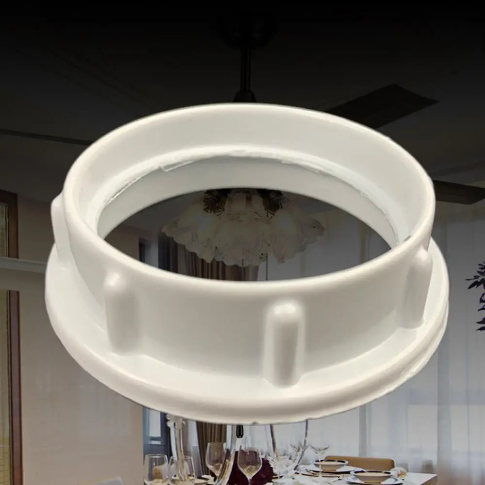 Lamp Holder Ring Light Socket Shade Ring Lamp Shade Collar Rings Retaining Rings Screw Rings for Light Fixtures Pendant Lights