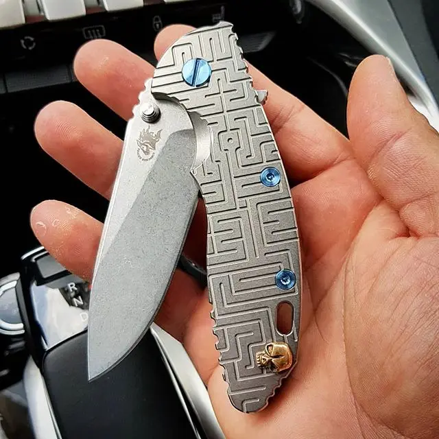Титановый винт для Spyderco, полувоенный, винт для ручки ножа, складной нож, аксессуары