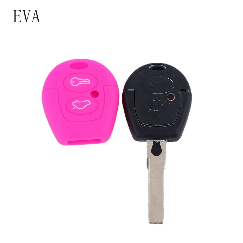 Silicon Smart Key Case For Volkswagen Polo Golf Passat Bora Sharan Skoda Octavia Fabia Seat Corboda Leon Ibiza Holder Skin Cover