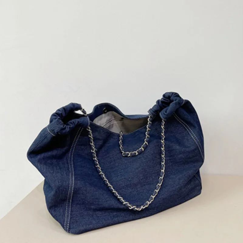 Denim Shoulder Hand Bag for Woman Shoulder Bag Crossbody Casual Jeans Bags Women Handbags Denim Bag Shopping Bag Sac A Main