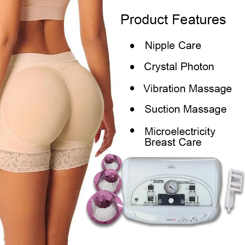 Vacuum Chest Massage Enlarge Breast Breast Care Instrument Vaccum Therapy Lifting Machine Butt Enhancer Vibration Massager