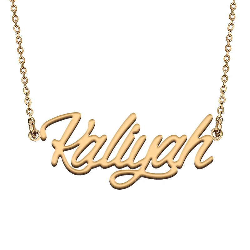 Kaliyah Custom Name Necklace Customized Pendant Choker Personalized Jewelry Gift for Women Girls Friend Christmas Present