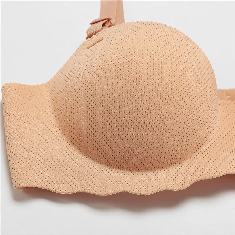 FINETOO A B Cup Push Up Bra Women 1/2 Cup Bras Soft Wireless Bralette Breathable Underwear Candy Color Bras Female Lingerie 2024