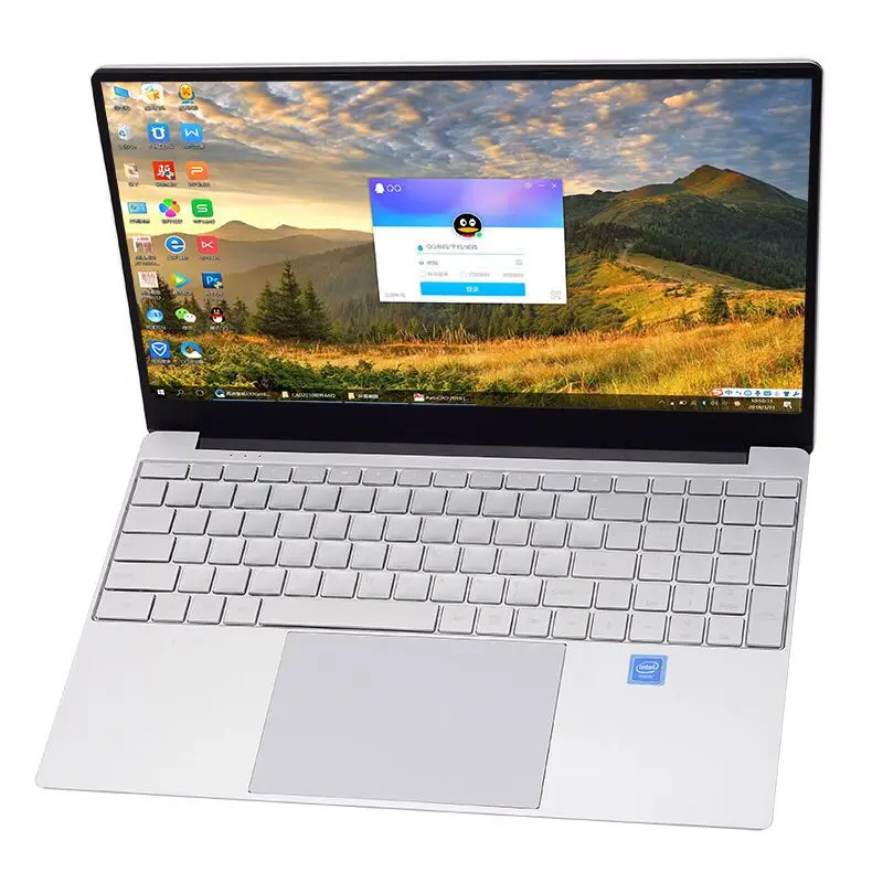 Ultrabook i7 de 15,6 pulgadas, ordenador portátil OEM de fábrica de China, doble núcleo, 4G Ram, 500G, DVD-RW, Win10