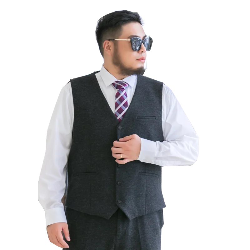 5XL 6XL 7XL 8XL 9XL high quality wool suit vest 2020 autumn winter brand clothing business gentleman men\'s big size casual vest