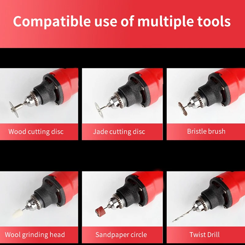 LANXSTAR 7500 Rotary Electric Drill Dremel Style Electric Drill Machine Power Tool 6mm Mutifuction Chuck Chisel Flexible Shaft