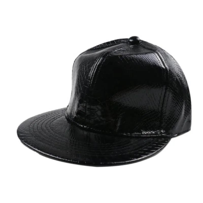 Doitbest Korea Spring Baseball Cap PU leather Hat For Men Women Teens Solid Hip Hop autumn Snapback Caps dancing Hats