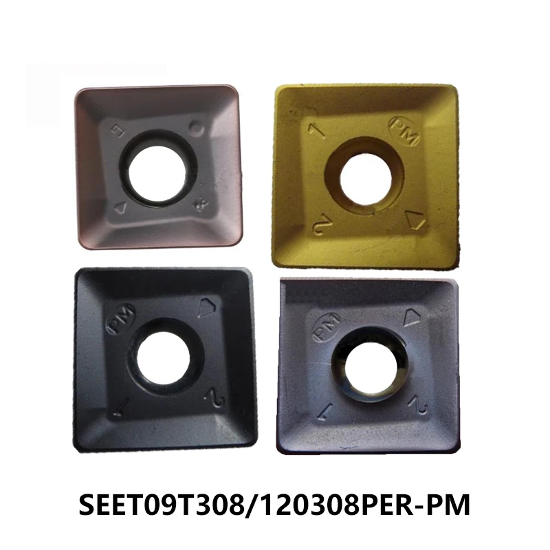 Carbide Inserts SEET SEET09T308 SEET120308 SEET09T308PER-PM SEET120308PER-PM-PF-PR YBD152 YBG202 YBD252 YBM251 YBG302 CNC Cutter