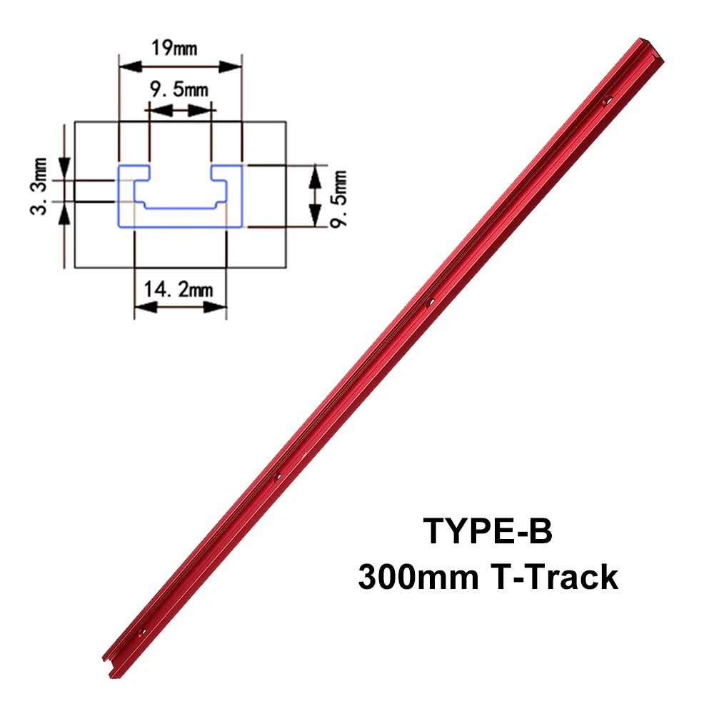 300-600 mm Aluminium alloy T-tracks Model T slot and Standard Miter Track Stop Woodworking Tool for workbench Router Table